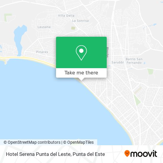 Hotel Serena Punta del Leste map