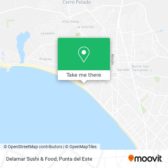 Delamar Sushi & Food map