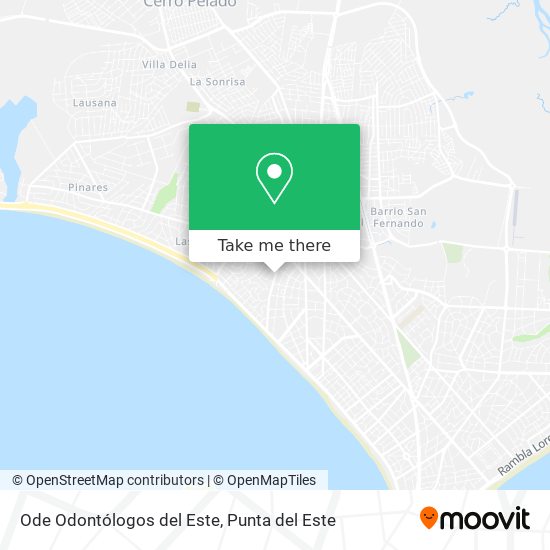 Ode Odontólogos del Este map