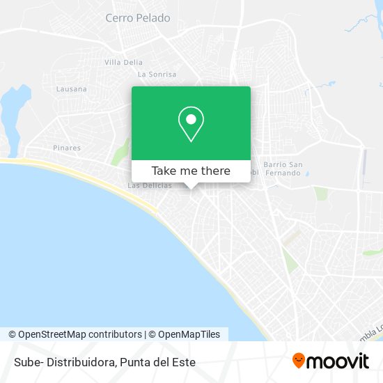 Sube- Distribuidora map