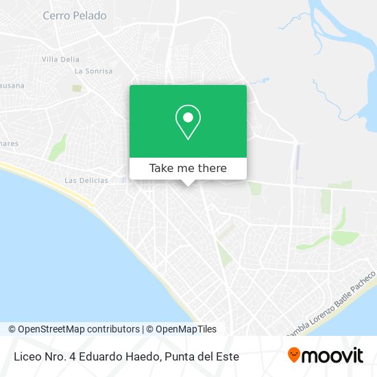 Mapa de Liceo Nro. 4 Eduardo Haedo