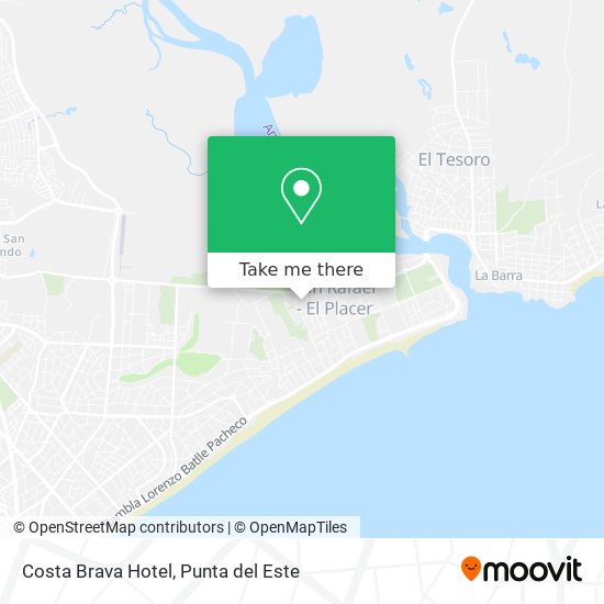 Mapa de Costa Brava Hotel