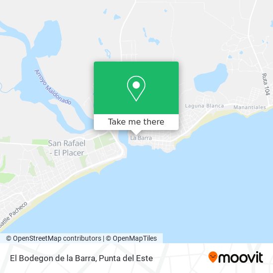 El Bodegon de la Barra map