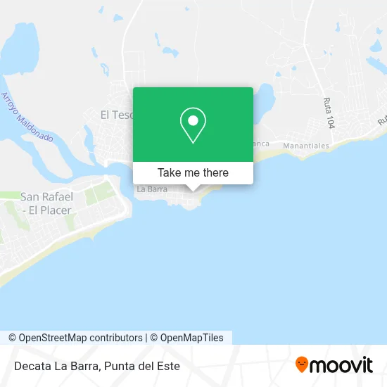 Decata La Barra map