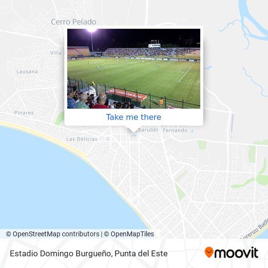 Estadio Domingo Burgueño map