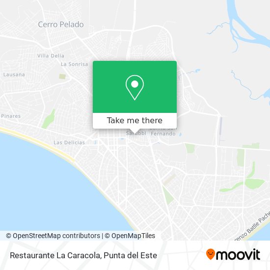 Restaurante La Caracola map