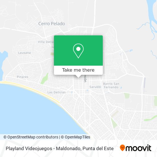 Playland Videojuegos - Maldonado map