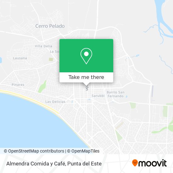 Almendra Comida y Café map