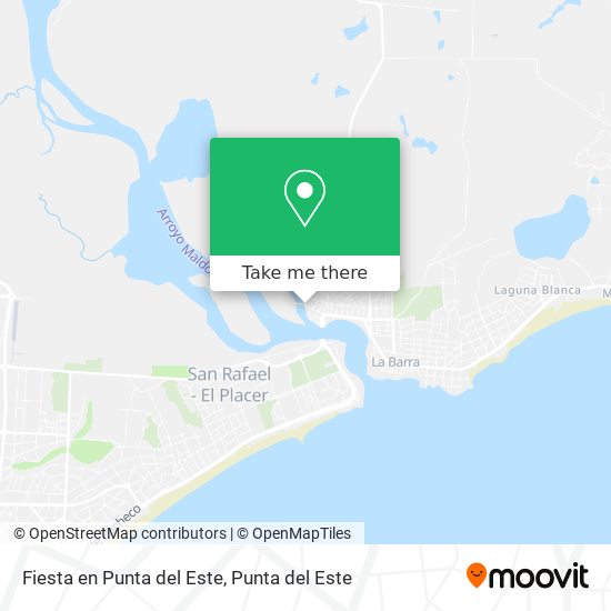 Mapa de Fiesta en Punta del Este