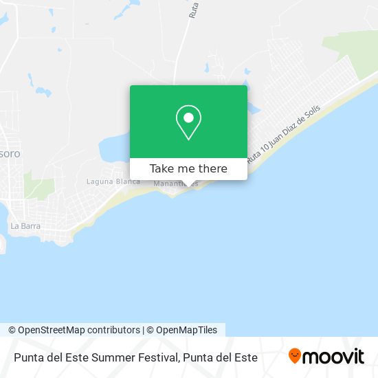 Punta del Este Summer Festival map