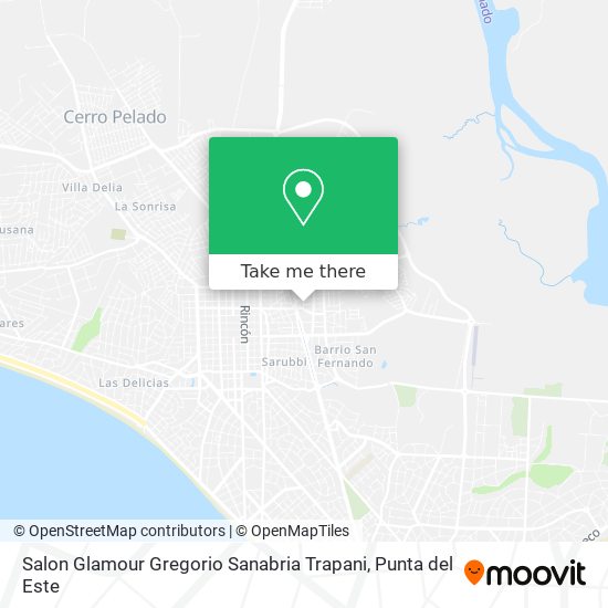 Salon Glamour Gregorio Sanabria Trapani map