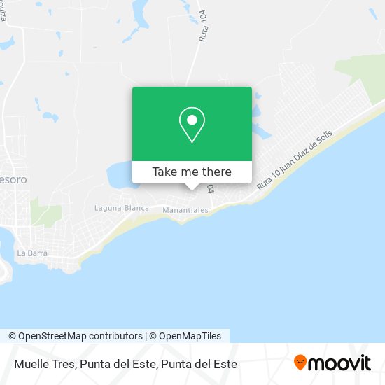 Muelle Tres, Punta del Este map