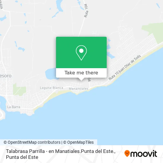 Talabrasa Parrilla - en Manatiales.Punta del Este. map