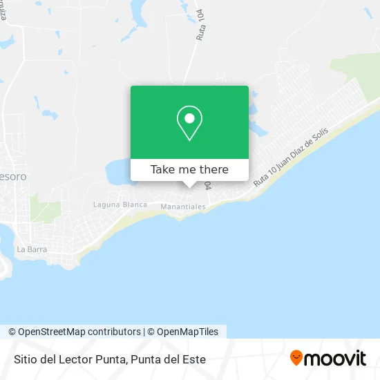 Sitio del Lector Punta map