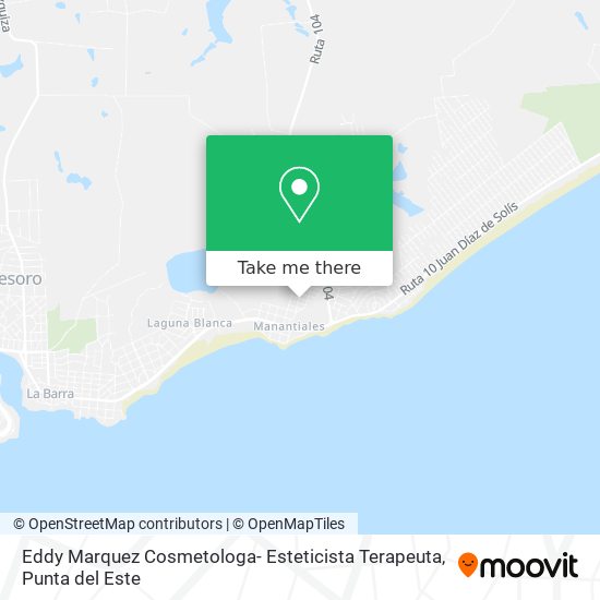 Mapa de Eddy Marquez Cosmetologa- Esteticista Terapeuta