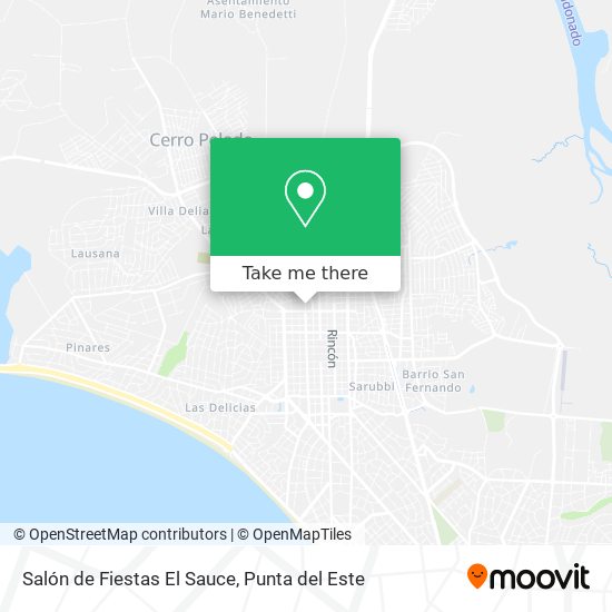 Mapa de Salón de Fiestas El Sauce