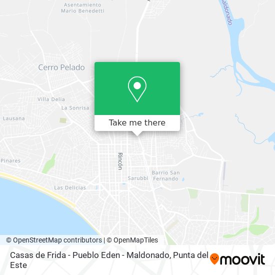 Mapa de Casas de Frida - Pueblo Eden - Maldonado