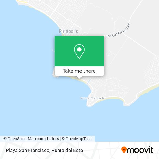 Playa San Francisco map