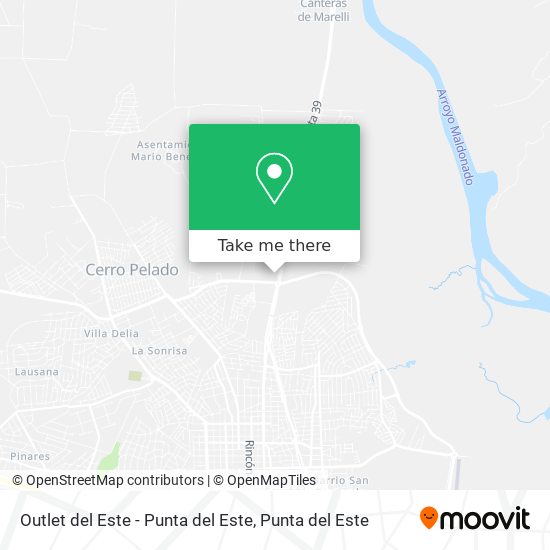 Outlet del Este - Punta del Este map