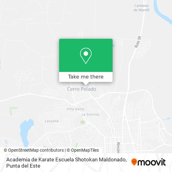 Mapa de Academia de Karate Escuela Shotokan Maldonado