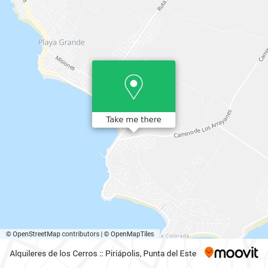 Alquileres de los Cerros :: Piriápolis map