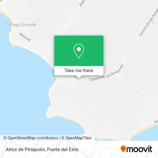 Altos de Piriapolis map