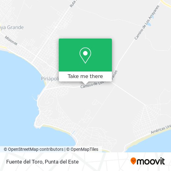 Fuente del Toro map