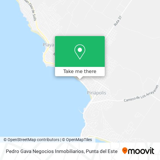 Pedro Gava Negocios Inmobiliarios map