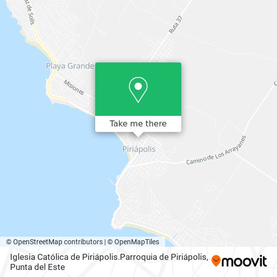 Iglesia Católica de Piriápolis.Parroquia de Piriápolis map