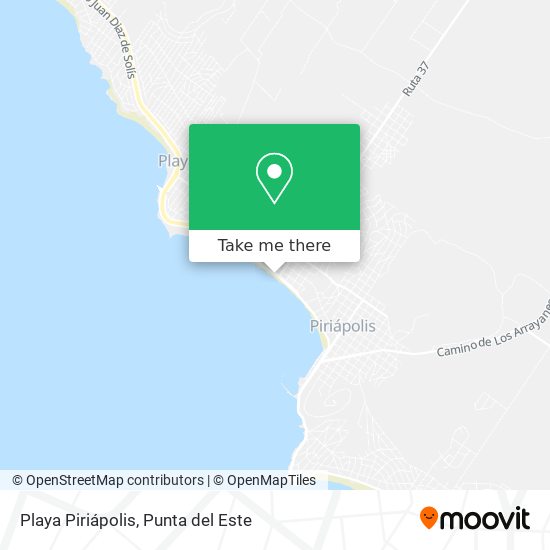 Playa Piriápolis map