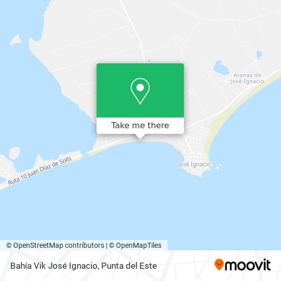 Mapa de Bahía Vik José Ignacio