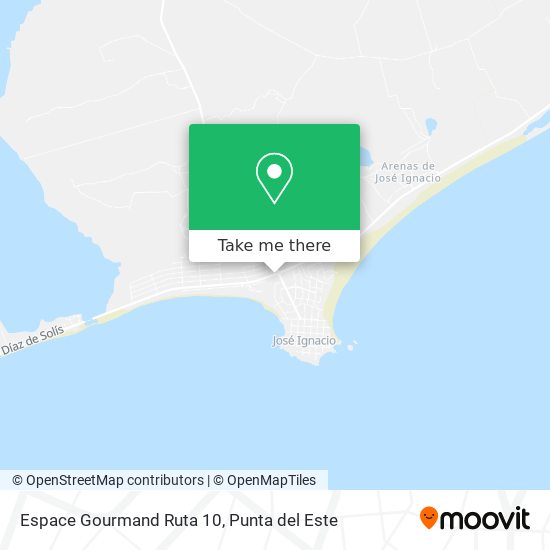Mapa de Espace Gourmand Ruta 10