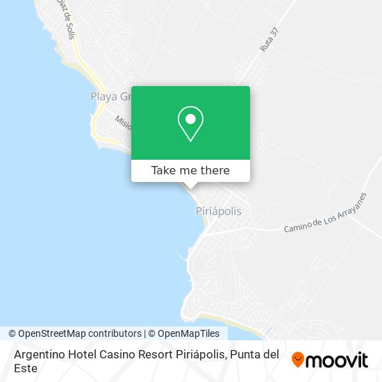 Argentino Hotel Casino Resort Piriápolis map