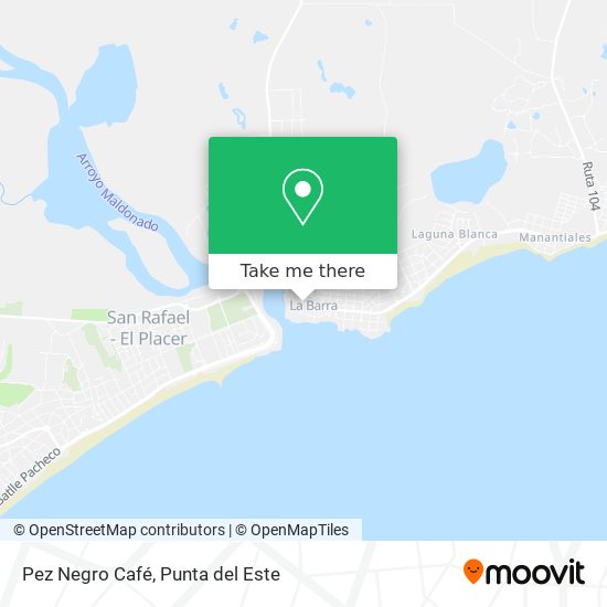 Pez Negro Café map