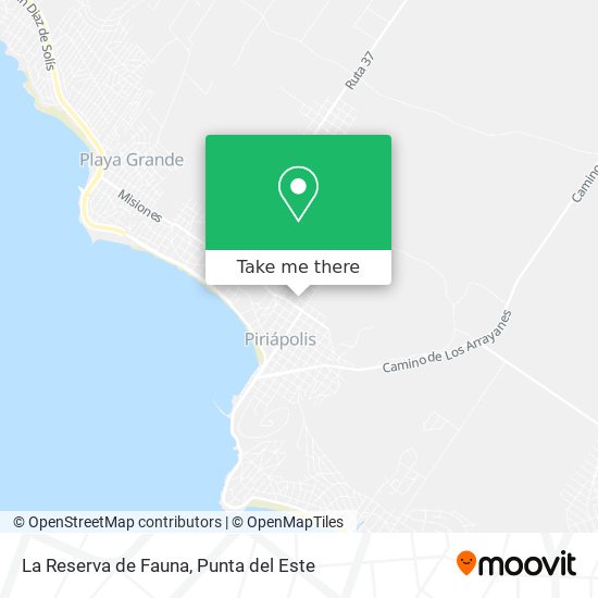 La Reserva de Fauna map