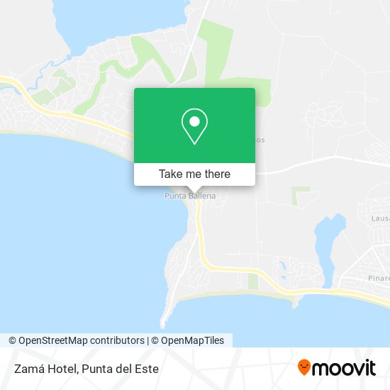 Zamá Hotel map