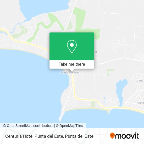 Centuria Hotel Punta del Este map