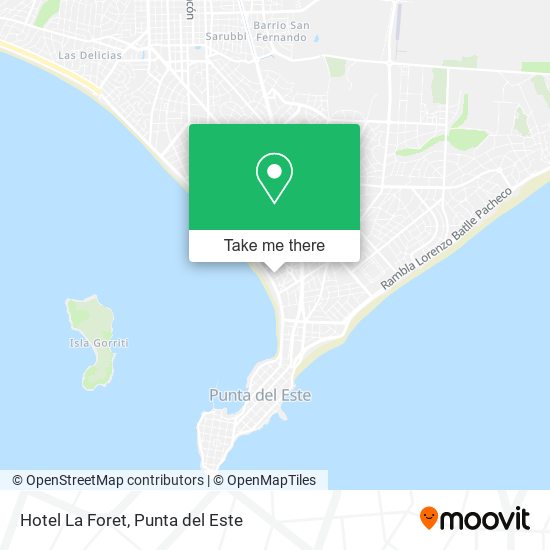 Mapa de Hotel La Foret