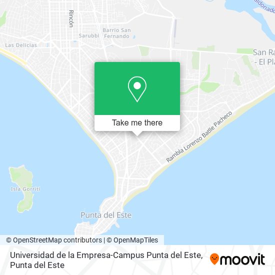 Universidad de la Empresa-Campus Punta del Este map