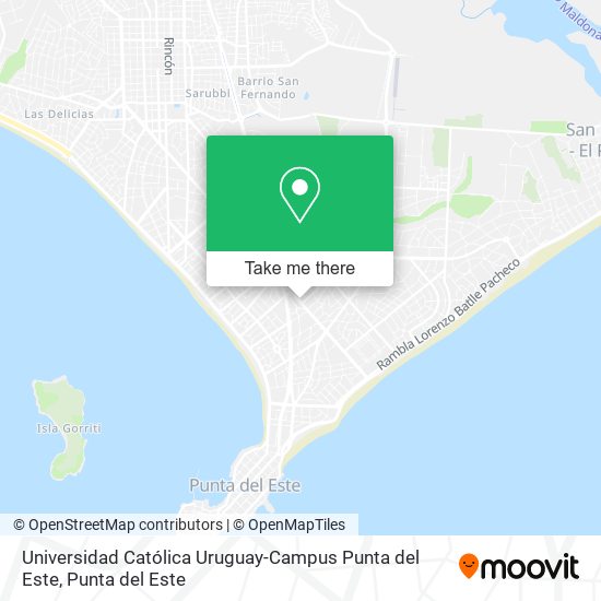 Universidad Católica Uruguay-Campus Punta del Este map