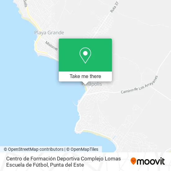 Centro de Formación Deportiva Complejo Lomas Escuela de Fútbol map