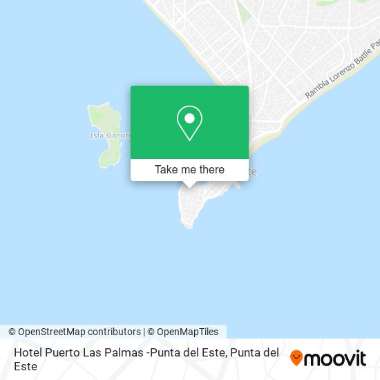 Hotel Puerto Las Palmas -Punta del Este map