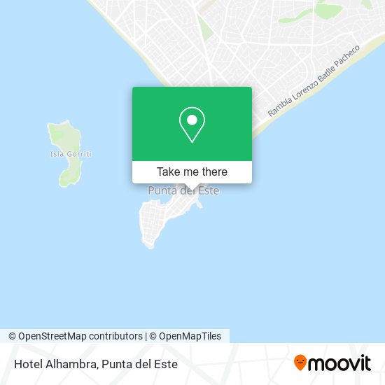 Mapa de Hotel Alhambra