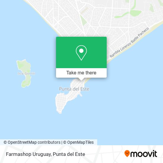 Farmashop Uruguay map