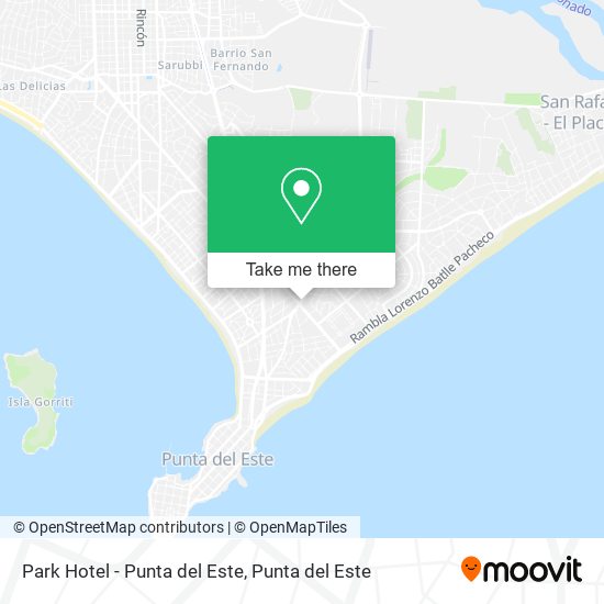 Mapa de Park Hotel - Punta del Este