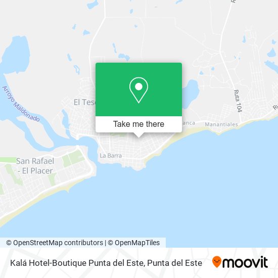 Kalá Hotel-Boutique Punta del Este map