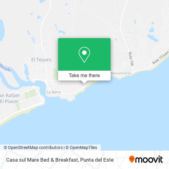 Casa sul Mare Bed & Breakfast map