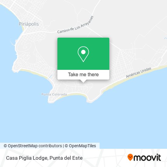 Casa Piglia Lodge map