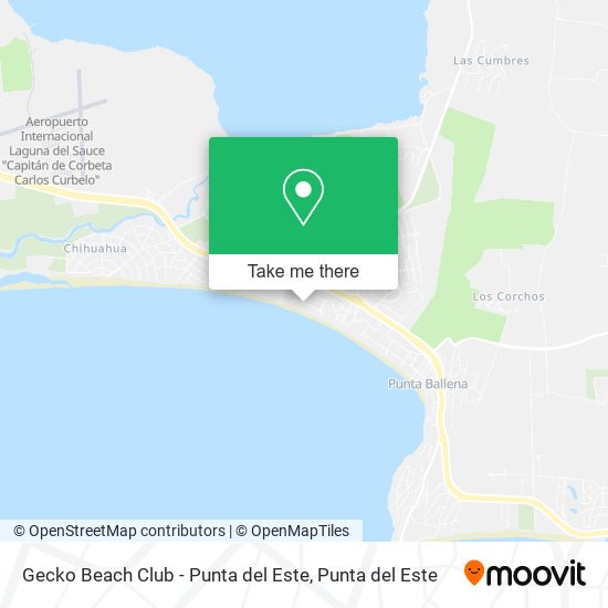 Gecko Beach Club - Punta del Este map
