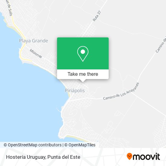 Hostería Uruguay map